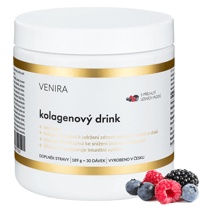 Levně VENIRA Kolagenový drink příchuť lesní plody 189 g