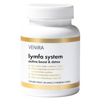 VENIRA Lymfa system active boost & detox 80 kapslí (Detoxikace celého těla) - Vícesložkové