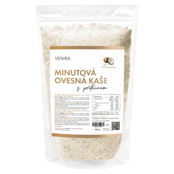VENIRA minutová ovesná kaše s proteinem coconut cream 400 g (Ovesné kaše) - Vícesložkové, Proteinové