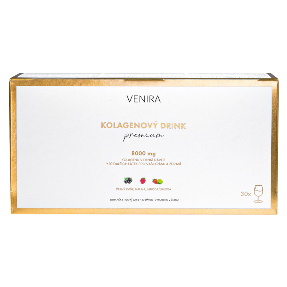 Levně VENIRA Premium kolagenový drink mix příchutí 30 x 10,8 g