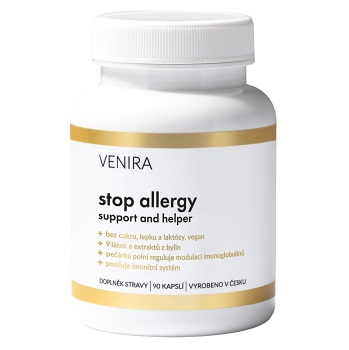 VENIRA stop allergy - support and helper 90 kapslí (Energie a únava) - Vícesložkové
