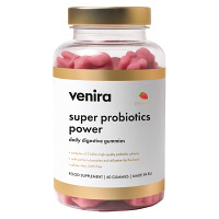 VENIRA Super probiotics power daily digestive gummies jahoda 60 kusů