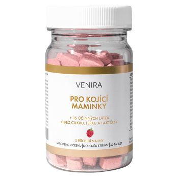 VENIRA Vitamíny pro kojící ženy malina 60 srdíček (Vitamín D) - Vícesložkové