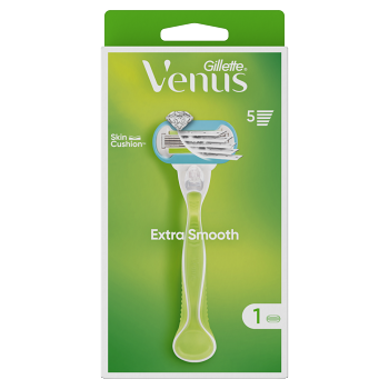 GILLETTE Venus Extra Smooth Holící strojek + Náhradní hlavice 1 kus (Holítka s vyměnitelnou hlavicí)