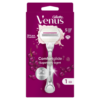 GILLETTE VenusComfortglide Sugarberry Strojek + Náhradní hlavice 1 kus (Holítka s vyměnitelnou hlavicí)