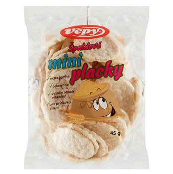 VEPY Špaldové mini placky 45 g (Křehké chlebíčky a pufované výrobky)