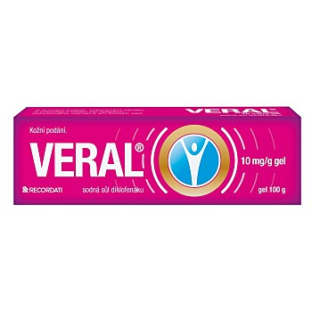 VERAL 10 mg/g gel 1x100g II (Na bolest zad)