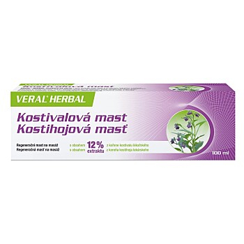 VERAL HERBAL kostivalová mast 100 ml (Masážní krémy, mléka)
