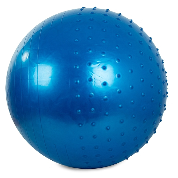 E-shop VERK GROUP Gymnastický masážní míč 65 cm s pumpičkou modrý