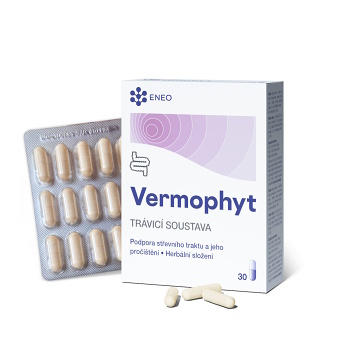 ENEO Vermophyt 30 kapslí (Na podporu trávení a vylučování) - Přírodní, Bylinné, Vícesložkové