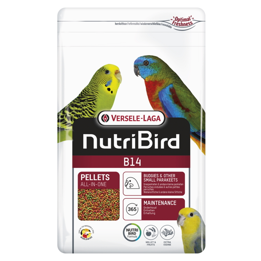 E-shop VERSELE LAGA NutriBird B14 krmivo pro andulky a malé papoušky 800 g