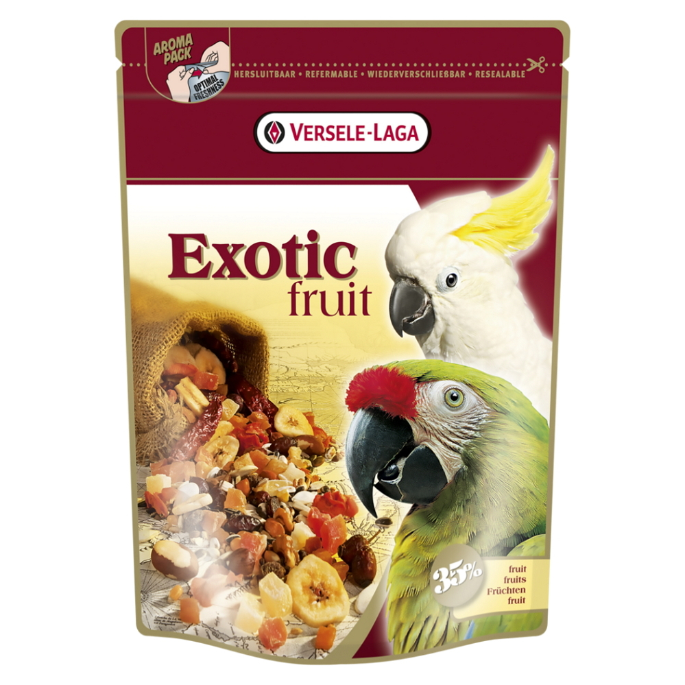 E-shop VERSELE LAGA Prestige Exotic Fruit Mix krmivo pro papoušky 600 g