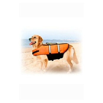 KARLIE FLAMINGO plavací vesta Dog M 35 cm oranžová