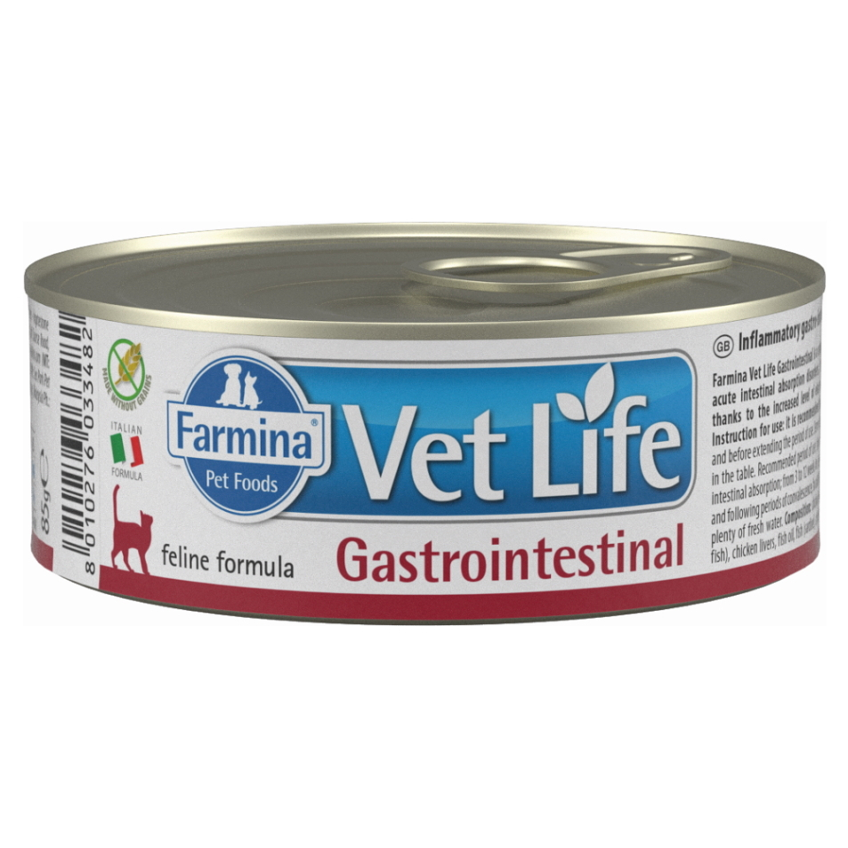 VET LIFE Natural Gastrointestinal konzerva pro kočky 85 g