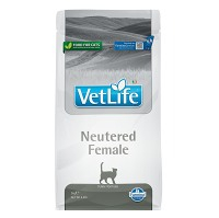 VET LIFE Natural Neutered Female granule pro kastrované kočky, Hmotnost balení: 2 kg