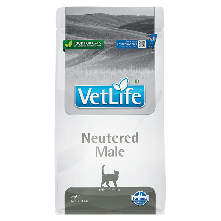 E-shop VET LIFE Natural Neutered Male granule pro kastrované kocoury, Hmotnost balení: 2 kg
