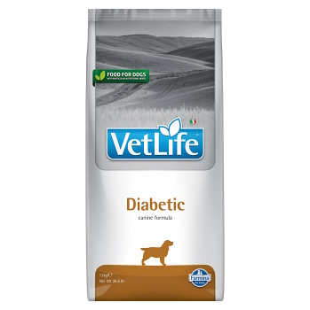 VET LIFE Natural Diabetic granule pro psy, Hmotnost balení: 12 kg
