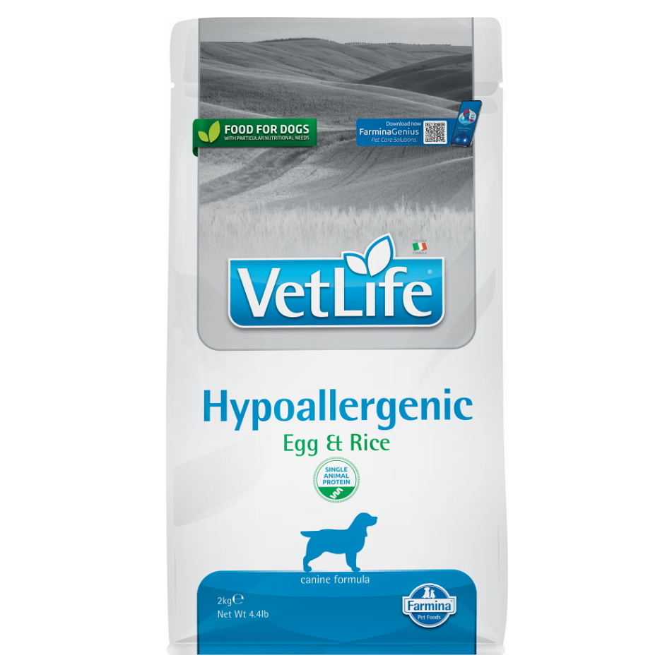 E-shop VET LIFE Natural Hypo Egg & Rice granule pro psy, Hmotnost balení: 12 kg