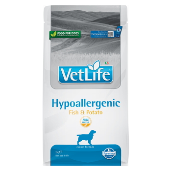 VET LIFE Natural Hypo Fish & Potato granule pro psy, Hmotnost balení: 2 kg