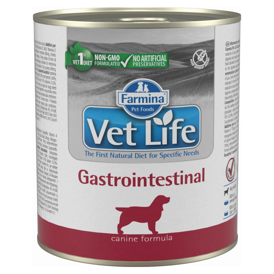 E-shop VET LIFE Natural Gastrointestinal konzerva pro psy 300 g