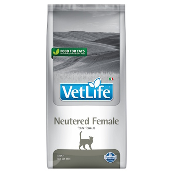 VET LIFE Natural Neutered Female granule pro kastrované kočky, Hmotnost balení: 5 kg
