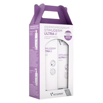 VETEXPERT Stimuderm Ultra Long Hair Dog Duopack šampon 250 ml a sérum 150 ml (Šampony pro psy) - Hydratační, Regenerační