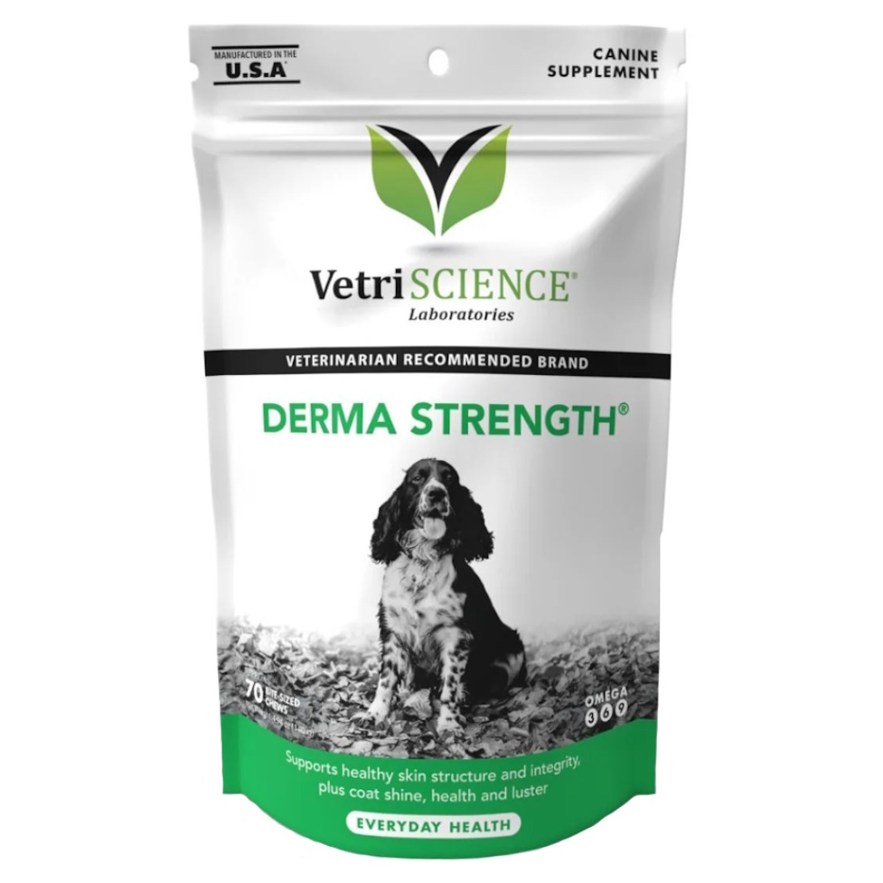 Levně VETRISCIENCE Derma Strenght žvýkací pamlsek pro psy na podporu kůže a srsti 140 g