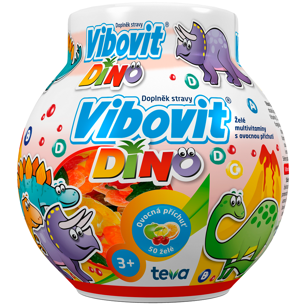 Levně VIBOVIT DINO Jelly želé vitamíny pro děti 50 kusů