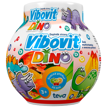 VIBOVIT DINO Jelly želé vitamíny pro děti 50 kusů
