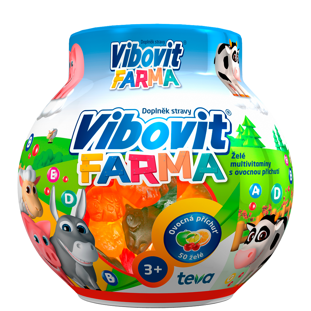 Levně VIBOVIT Farma 50 želé bonbonů