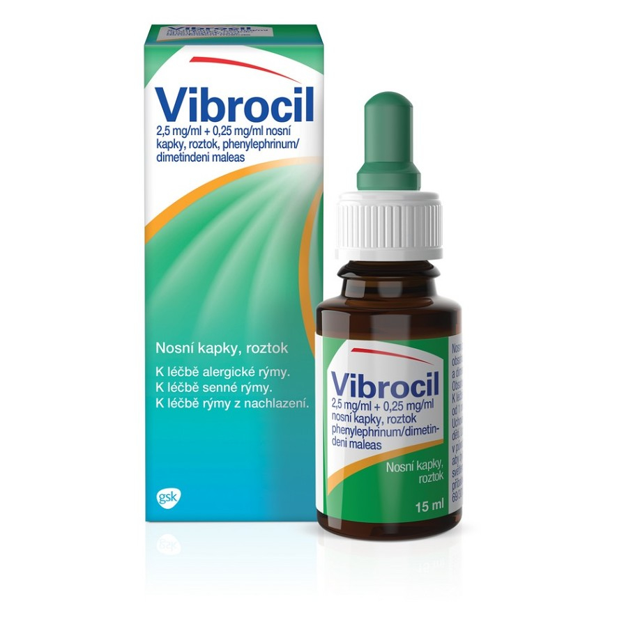 Levně VIBROCIL 0,25 mg/ml Nosní kapky 15 ml