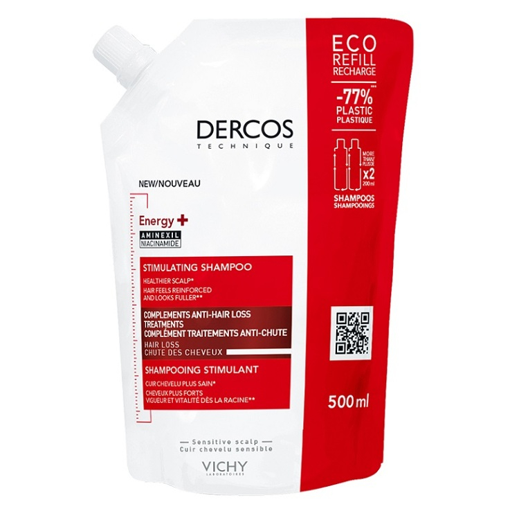 Levně VICHY Dercos Energy+ Šampon na vlasy 500 ml