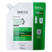 VICHY DERCOS Šampon proti lupům suché vlasy - náhradní náplň 390ml