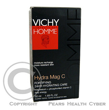 VICHY HOMME Hydra Mag C 50ml - 24h posilující hydratační péče