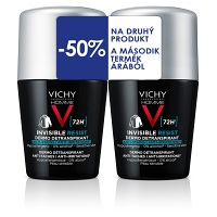 VICHY Homme Invisible Resist 72H Antiperspirant  2 x 50 ml