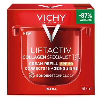 VICHY LIFTACTIV Collagen Specialist 16 Denní krém SPF50 - náhradní náplň 50ml (Dermokosmetika pleťové krémy, gely, balzámy)