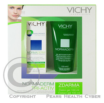 VICHY Normaderm TRI-ACTIV 50ml + 100ml čistící gel ZDARMA