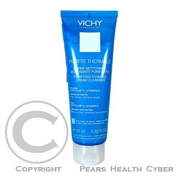 VICHY PT Creme Moussante Detoxf.125ml - čistící pěnový gel