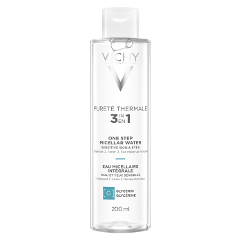 VICHY Pureté Thermale Minerální micelární voda 200 ml (Dermokosmetika čištění pleti) - Dermokosmetika, Čistící