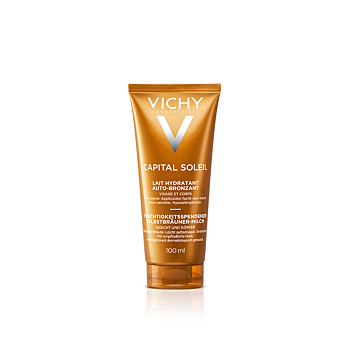 VICHY Capital Soleil Hydratační samoopalovací mléko na obličej a tělo 100 ml (Dermokosmetika samoopalovací přípravky) - Tónovací, Dermokosmetika