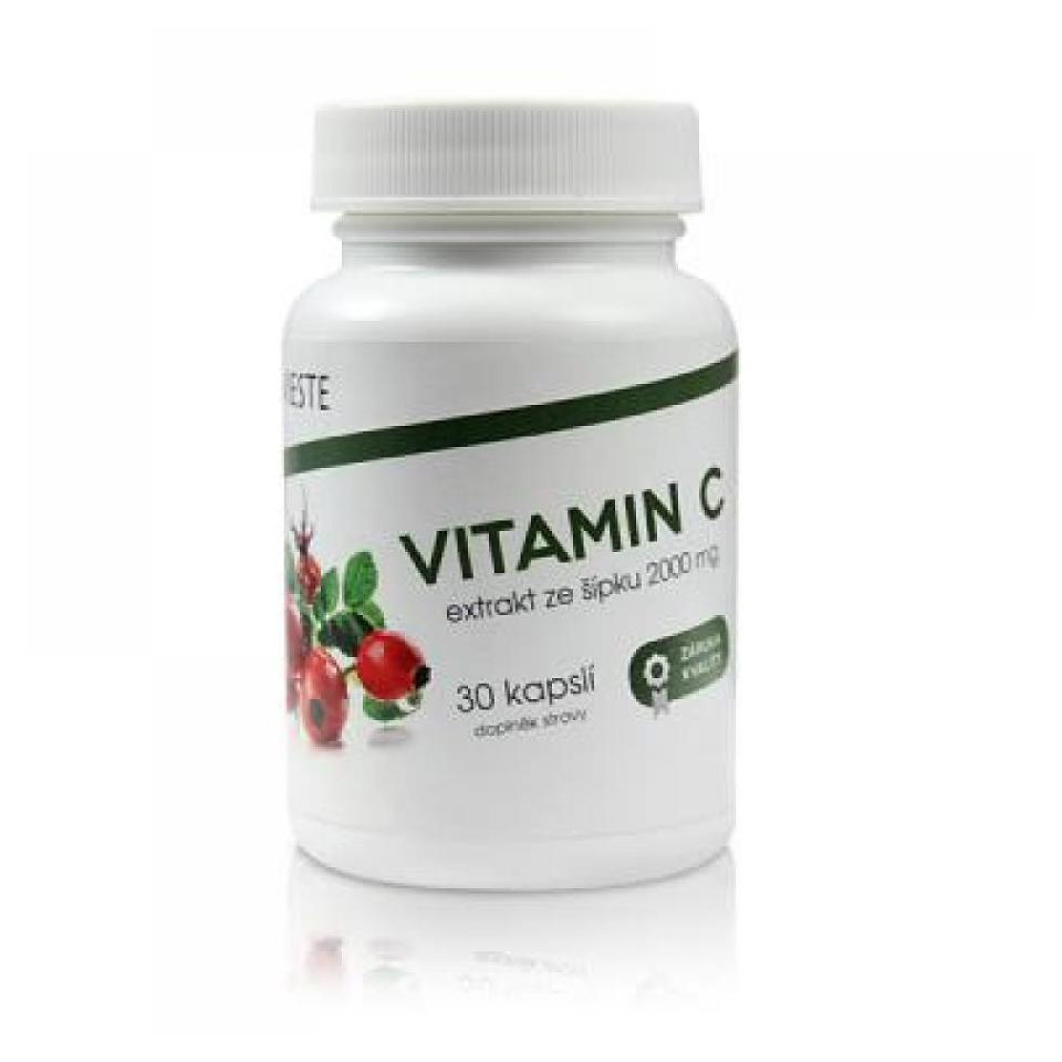 E-shop VIESTE Vitamin C ze šípku 2000 mg 30 kapslí