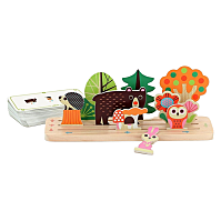 VILAC Dřevěná logická hra postav to správně les