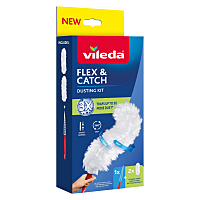 Vileda Flex&Catch prachovka s krátkou rukojetí