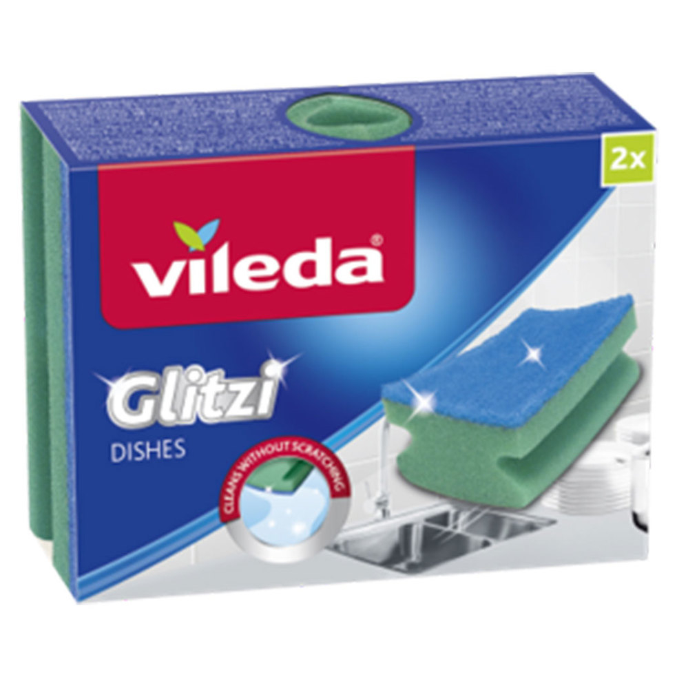 E-shop VILEDA Glitzi Houbička na nádobí 2 ks