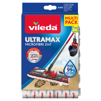 VILEDA mop Ultramax 2 v 1 Náhradní potah Microfibre 2 kusy (Prostředky na podlahu)