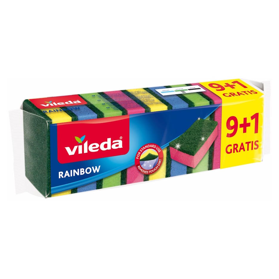 VILEDA Rainbow Houbička 9+1 ks