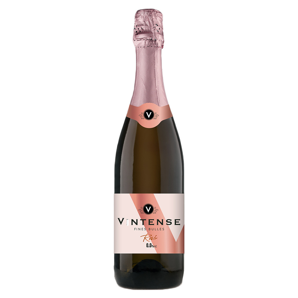 E-shop VINTENSE Jemně šumivé nealkoholické víno rosé 750 ml