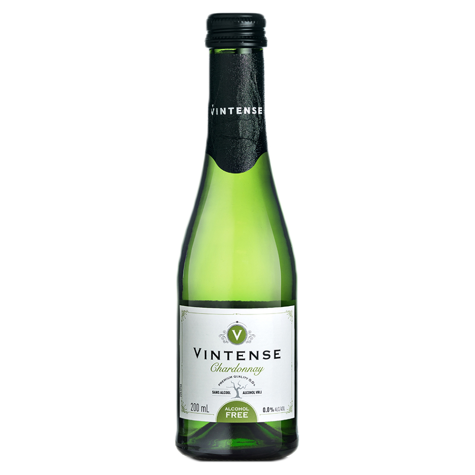 Levně VINTENSE Odrůdové nealkoholické víno bílé Chardonnay 200 ml