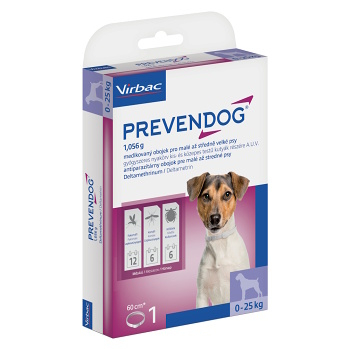 VIRBAC Prevendog obojek pro malé a střední psy 60 cm (Obojky proti klíšťatům a blechám pro psy)