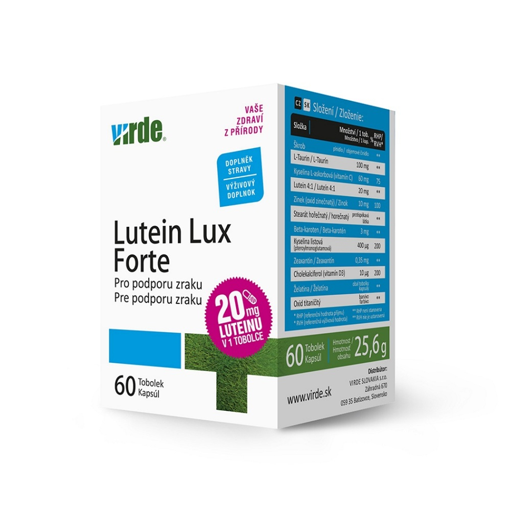 E-shop VIRDE Lutein Lux Forte 60 tobolek